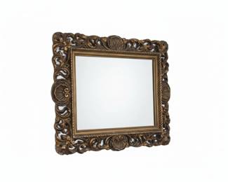Vintage Rococo Style Gilt Wall Mirror third image