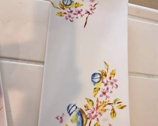 Pier Imports Summertime Blue Birds Rectangular Serving Tray