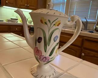Blue Ridge Southern Potteries Chocolate Pot with Creamer and Sugar third image