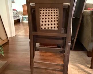 Vintage Stakmore French CaneBack Folding Chairs second image
