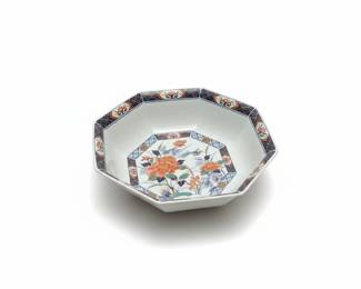 Gumps ImariStyle Octagonal Serving Bowl