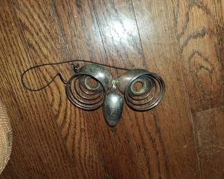 Vintage Silverplate Spoon Folk Art Mask