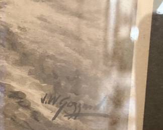 J.W. Gozzard His Old True Master Print second image