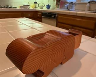 Vintage Wooden Rabbit Bandsaw Box second image