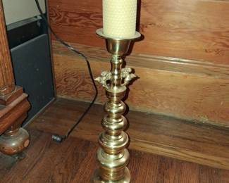 Vintage Brass Cherub Candlestick