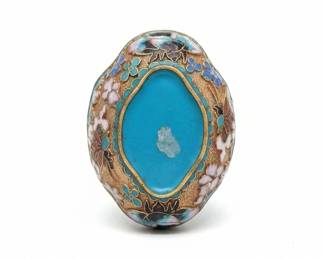 Vintage Chinese Cloisonn Enamel Pill Box second image