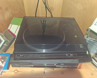 JVC ALA Turntable and Samsung DVD Player second image