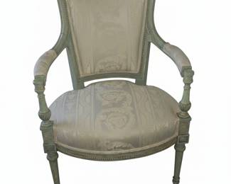 Louis XVI Style Painted Fauteuil