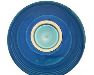 Studio Pottery Blue Glazed Shallow Bowl second image