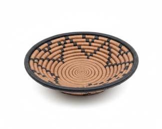 African Coiled Basketry Tray