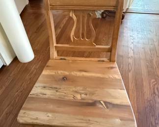 Vintage LyreBack Folding Chair