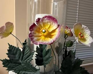Floral Hurricane Candle Holder second image