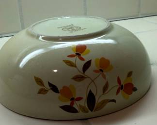 Vintage Halls Superior Quality Kitchenware Autumn Leaf Serving Bowl