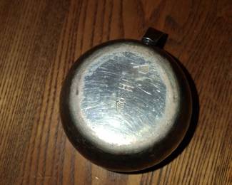 Pair of Vintage Hammered SilverPlated Mugs second image