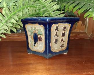 Chinese Glazed Ceramic Bonsai Planter second image