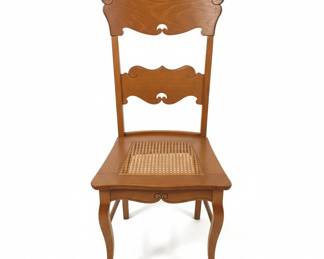 Victorian Oak Dining Set with Cane Seats second image