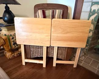 Set of Two Folding TV Tray Tables