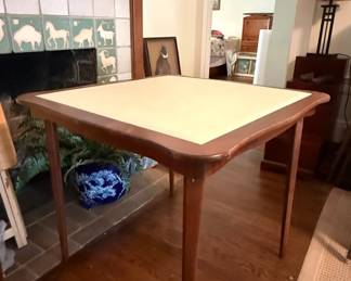 Vintage Stakmore MidCentury Modern Folding Card Table or L H third image