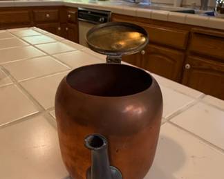 Keystoneware Chrome Plated on Copper Teapot second image