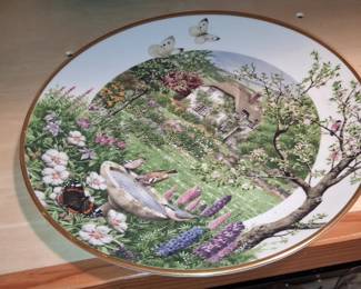 Franklin Porcelain June in a Country Garden Collector Plate