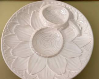 Vintage Portuguese Majolica Artichoke Serving Plate