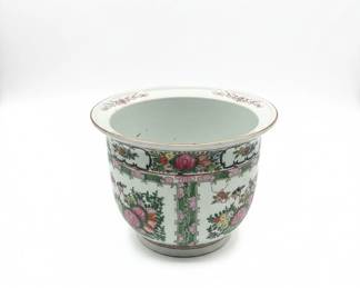 Rose Medallion Porcelain Jardiniere
