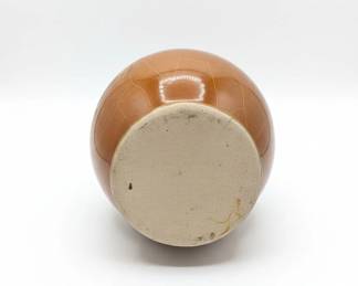 Vintage Honey Glazed Ceramic Bud Vase second image