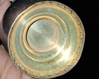 Vintage Silver Plated Miniature Urn Toothpick Holder second image
