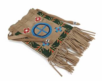 Vintage Native American Style Beaded StrikeaLight Pouch
