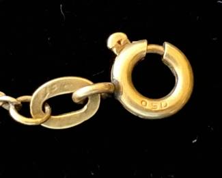 K Gold Cable Link Chain Necklace second image