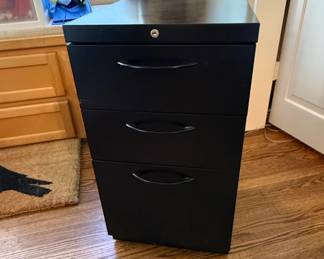 ThreeDrawer Metal Filing Cabinet