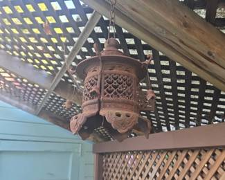 Japanese Cast Iron Hanging Toro Lantern