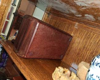 Vintage Rosewood Carved Incense Burner Box second image