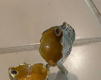 Enameled Bird Trinket Box second image