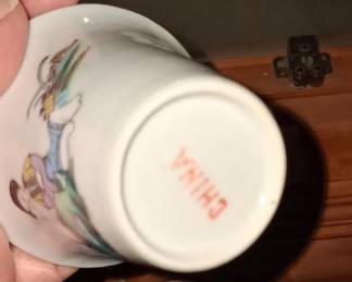 Vintage Chinese Porcelain Tea Set with Tray second image