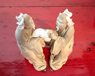 Shiwan Ware Mudman Figurine Group