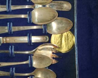 Vintage Silver Plated Flatware Service second image