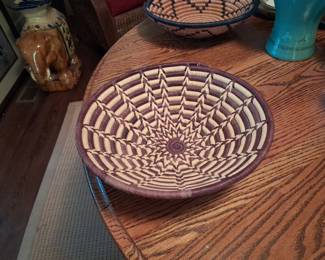 HandWoven Decorative Coil Basket