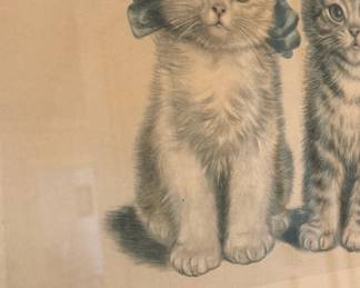 Meta Plckebaum Brother and Sister Kitten Print third image