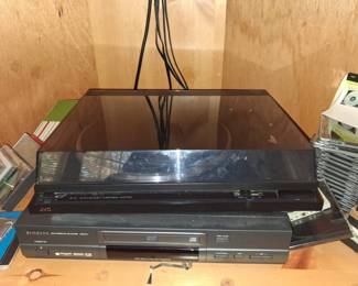 JVC ALA Turntable and Samsung DVD Player