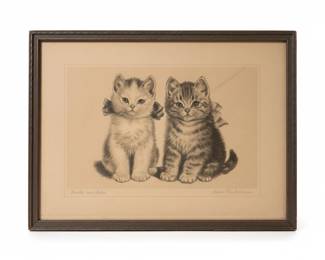 Meta Plckebaum Brother and Sister Kitten Print
