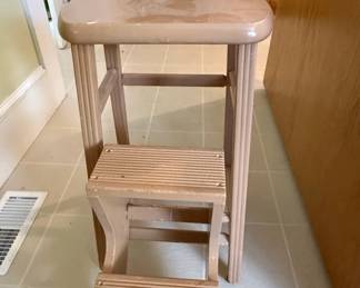 Vintage Wooden Step Stool