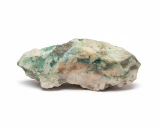 Raw Chrysocolla in Quartz Matrix Mineral Specimen