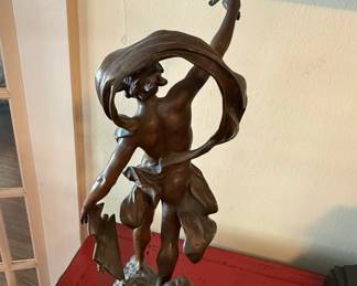 French Spelter Statue of Jason Jason and the Golden Fleece third image