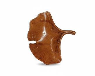 Ceramic Gingko Leaf Trinket Dish