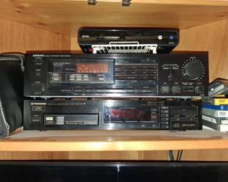 Onkyo TX Quartz Synthesized Tuner Amplifier and Pioneer PDM CD Changer