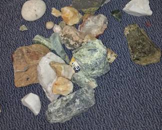 Collection of Assorted Raw Mineral and Rock Specimens