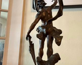 French Spelter Statue of Jason Jason and the Golden Fleece fourth image