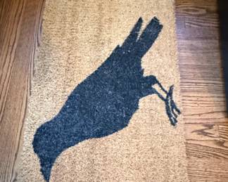 Crow Silhouette Coir Doormat