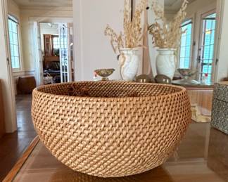 Woven Rattan Decorative Bowl